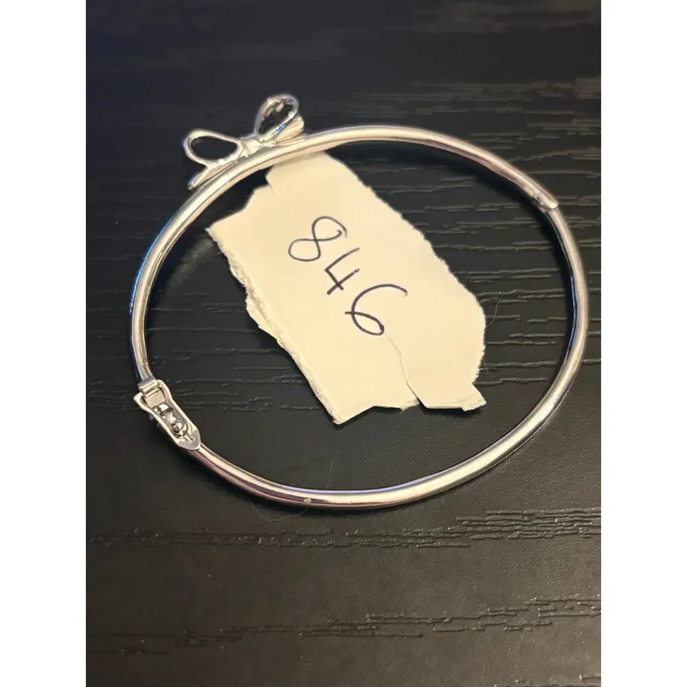 Vintage Kate Spade Bow Hinged Bangle 6.75”